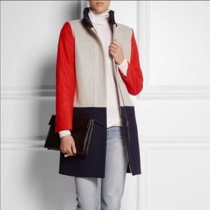 JCrew Color Block City Coat